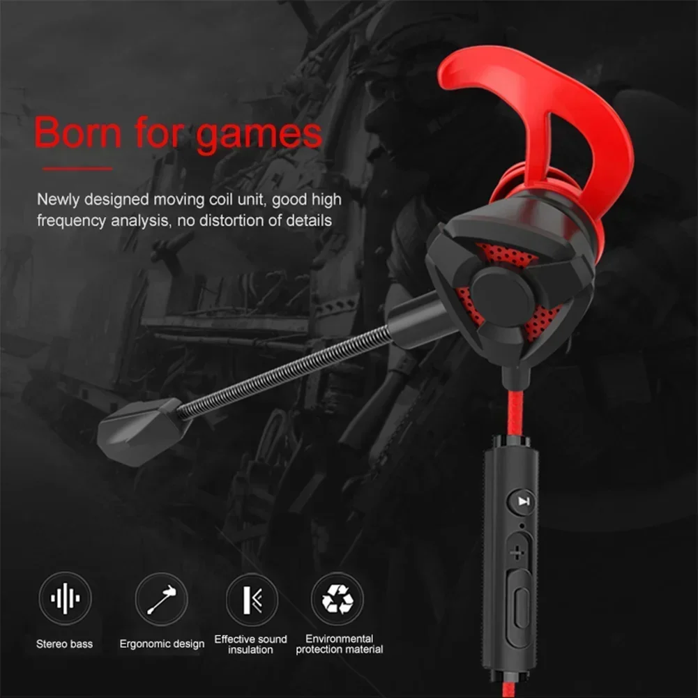 Wired Earphone Mic - Headphone Gamer, Earphone berkabel dengan mikrofon