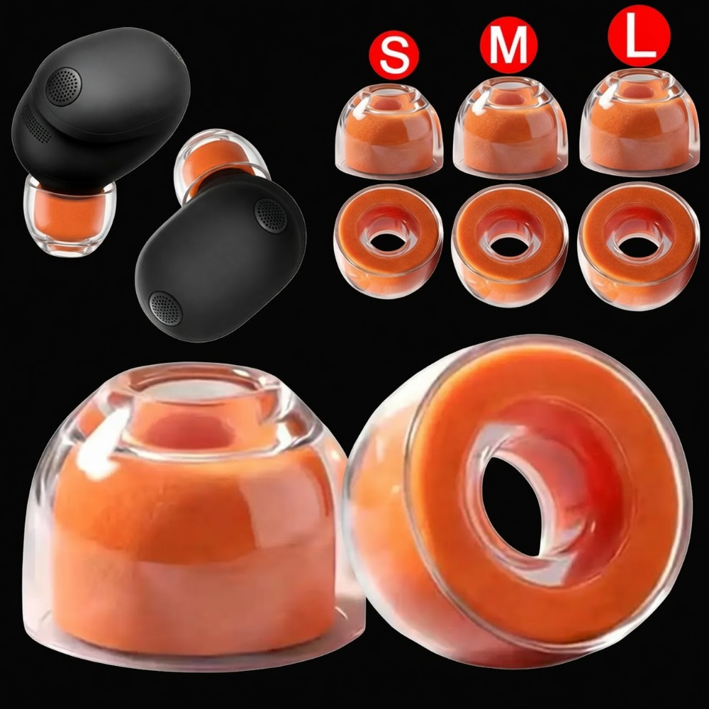 Earphone Foam Tip - S/M/L Silikon + Busa Memori Ujung