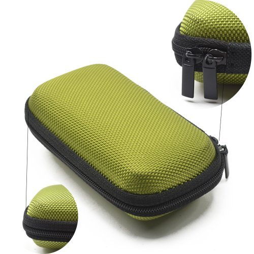 Headphone Case Hard - Hijau Berbentuk Persegi Panjang Keras Earphone