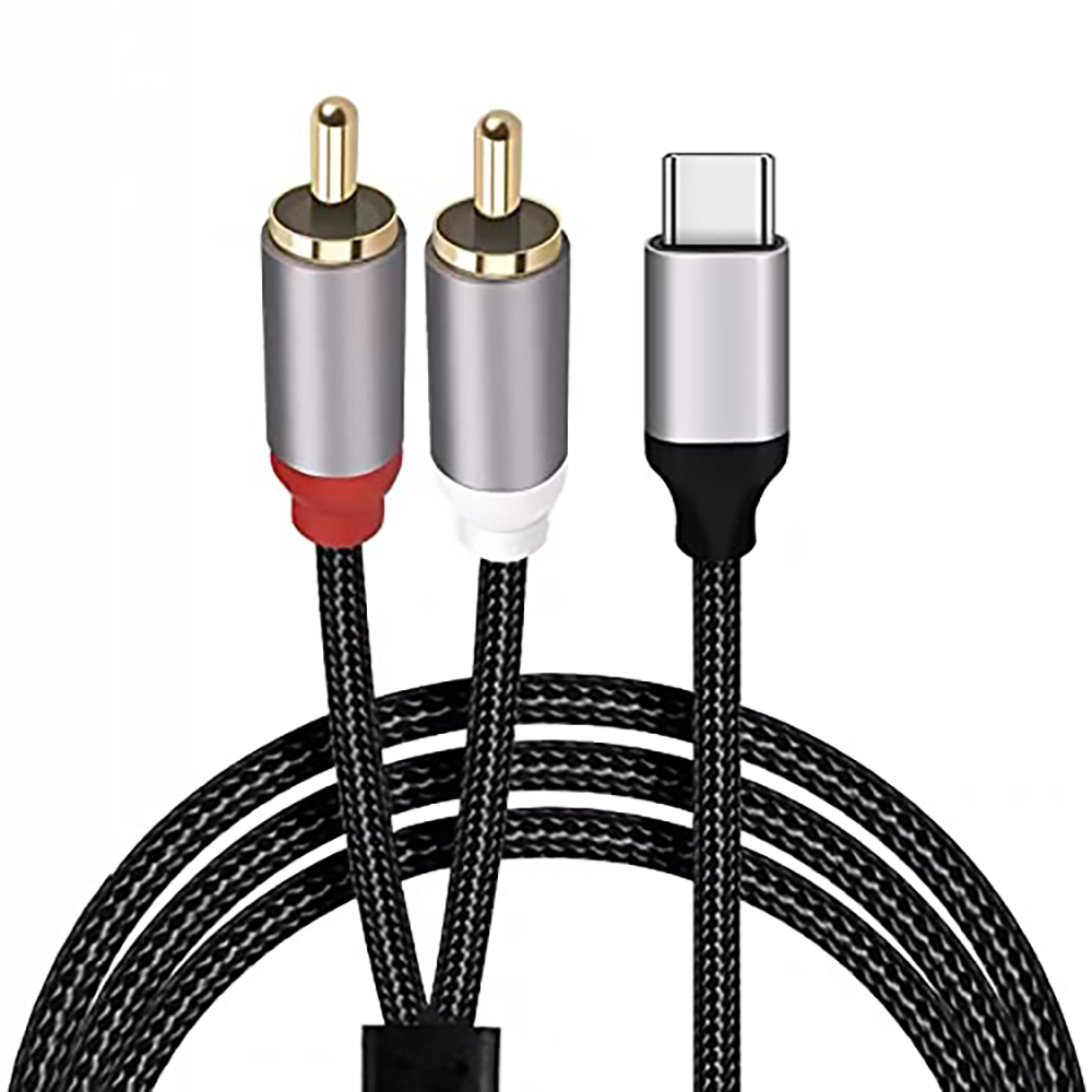 Audio Splitter Y - Kabel Audio USB C Ke 2