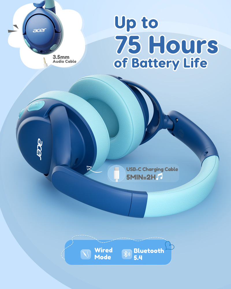 Acer OHR725 Headphone Bluetoot - Gaming Headset Rgb ulasan dan harga