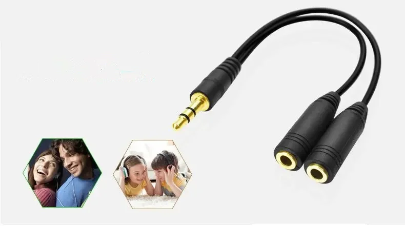 Headphone Splitter 3.5Mm Kabel - Audio Splitter Y ulasan dan harga
