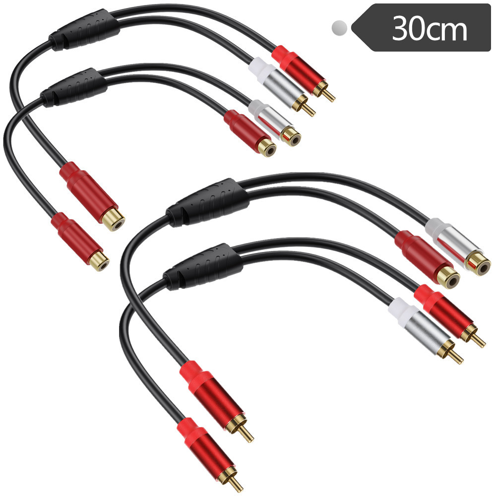 Kabel Audio RCA 0.3m, kabel su - Audio Splitter Y ulasan dan harga