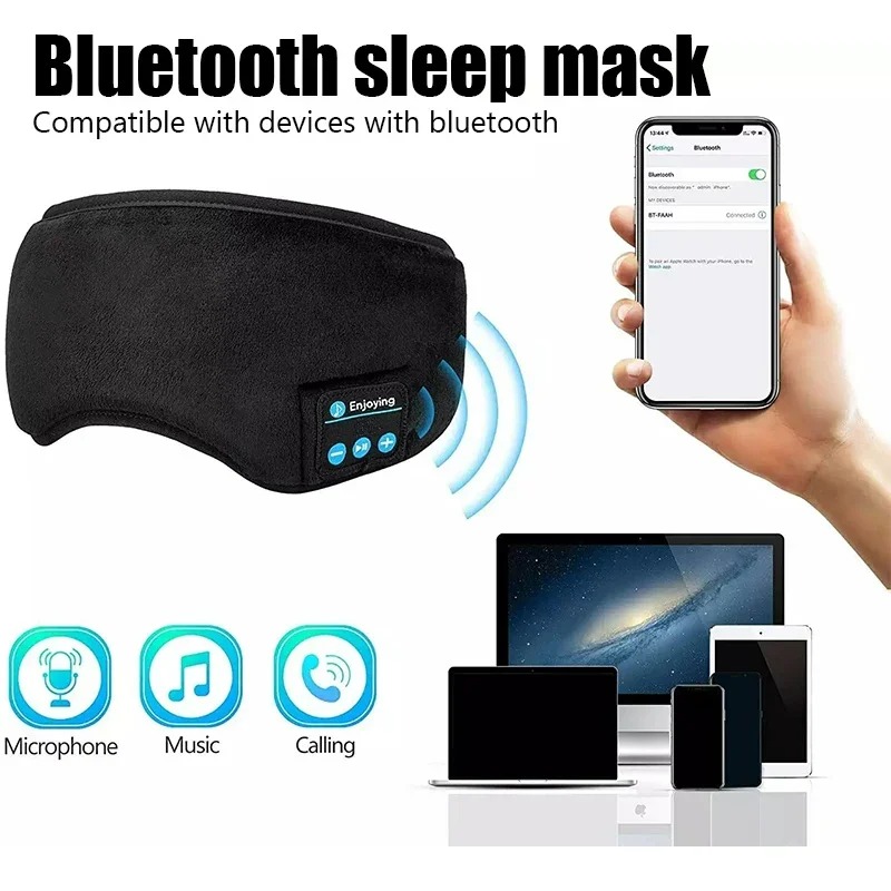 Masker Mata 3D Headphone Bluet - Bluetooth Headset On Ear ulasan dan harga