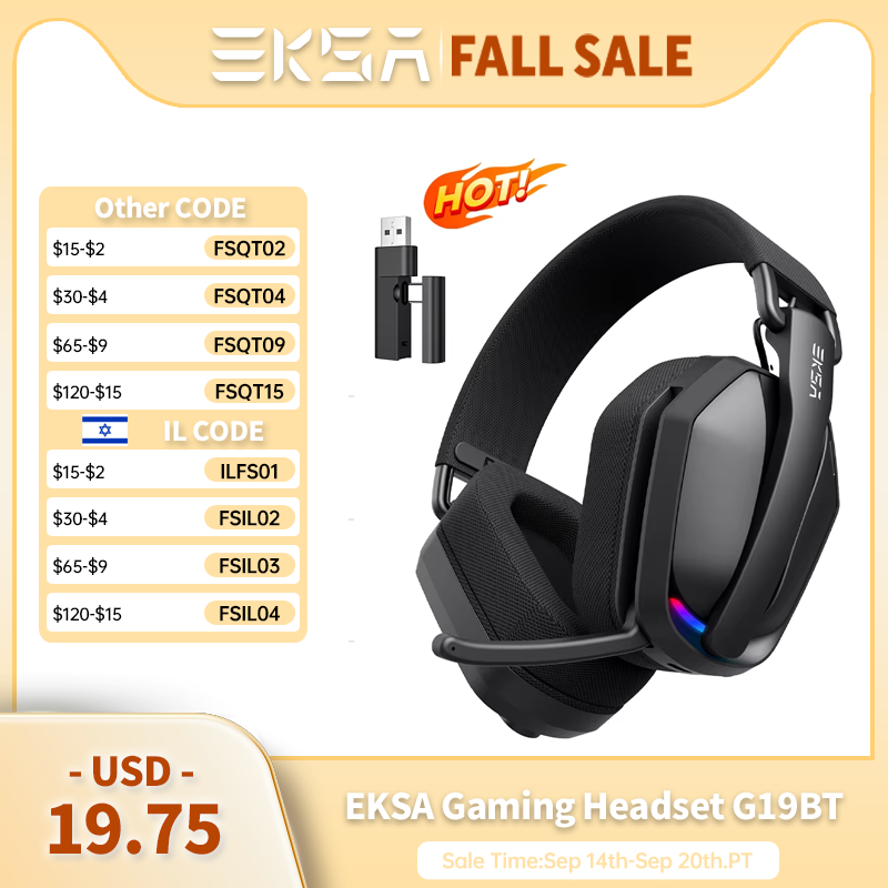 EKSA G19BT Headphone Gaming Ni - Gaming Headset Rgb ulasan dan harga